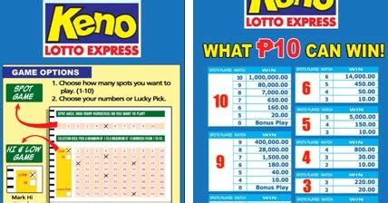 online keno lottery philippines results